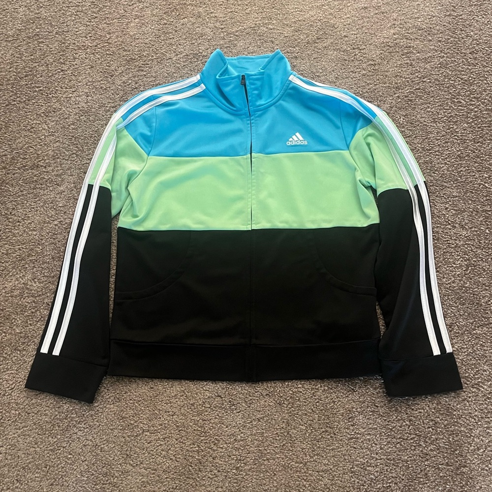 Girls Adidas Zip Up ‘Track’ Jacket